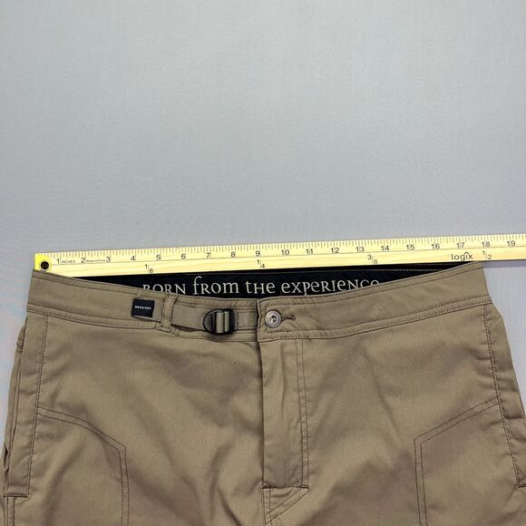Prana Breathe Born From The Experience Hiking Outdoor Capris Women Sz L Brownish - Picture 5 of 13